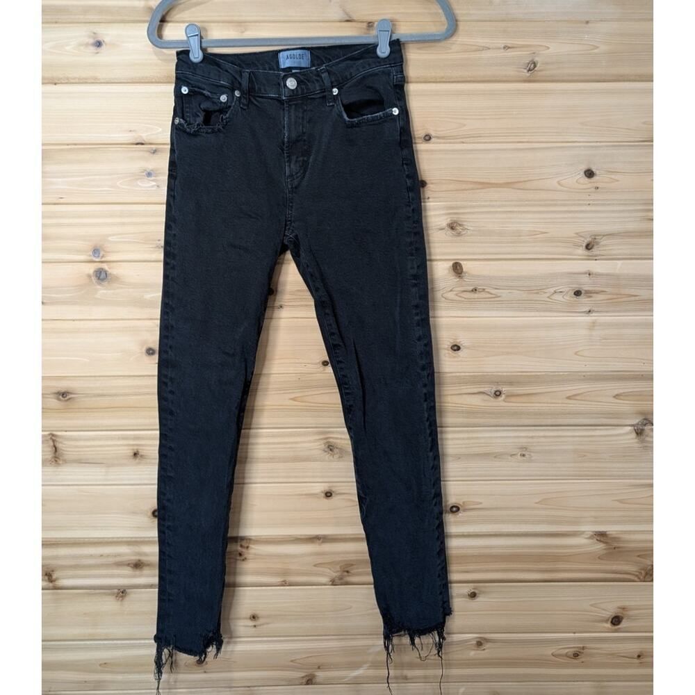 AGOLDE Jeans Womens 26 Black Toni Skinny Ankle Jeans